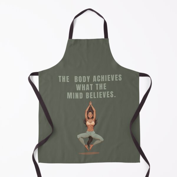 Item preview, THE BODY ACHIEVES WHAT THE MIND BELIEVES. YOGA QUOTES designed and sold by La Loca.