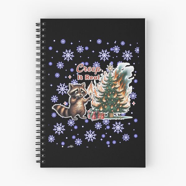 Item preview, Navidad con mapaches designed and sold by WoodburyLake.
