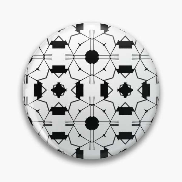 Item preview, Black and White Atomic Repeat Pattern designed and sold by Sharon Schwalbe.