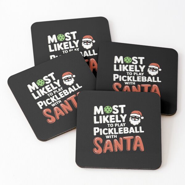 Item preview, Most Likely To Play Pickleball With Santa designed and sold by GRABAPSHOP.