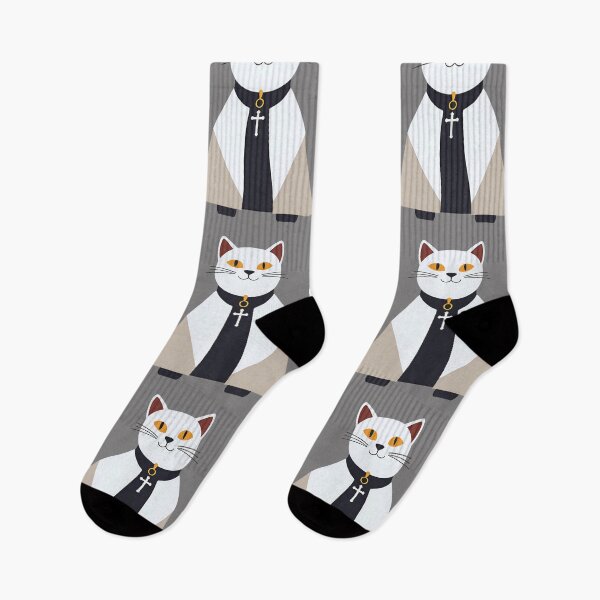 Item preview, The Feline Priest: A Purrfectly Adorable Design designed and sold by MarCreativArt.