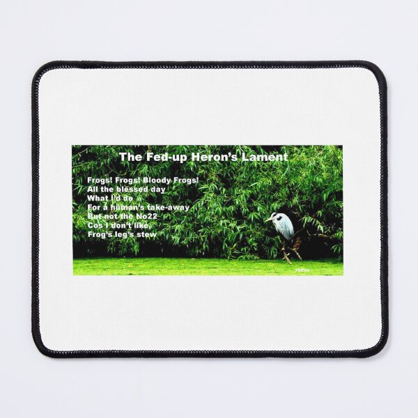 Item preview, The Fed-up Heron's Lament designed and sold by FrankieLassut.
