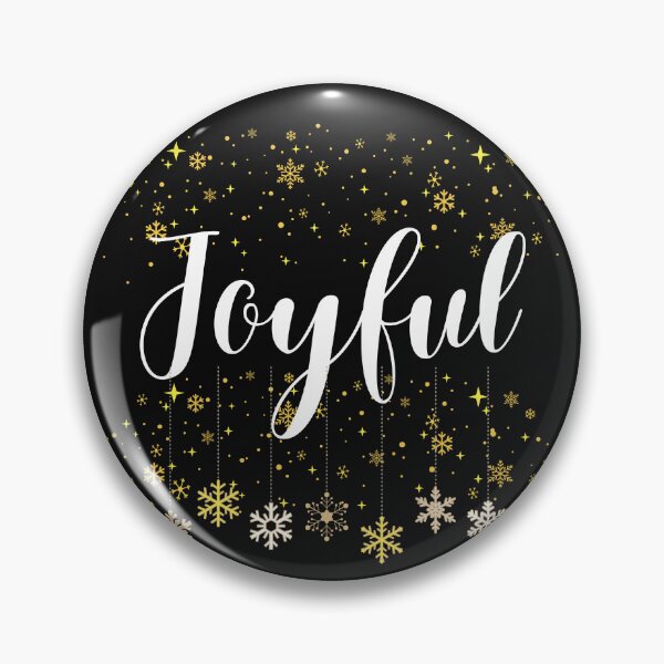 Item preview, Joyful Christmas Snowflake with White Text designed and sold by vwagenet.