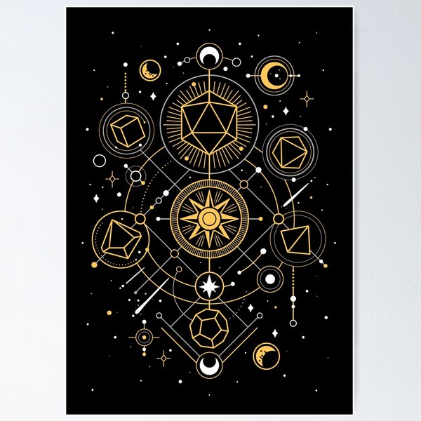 Item preview, Mystical Dice Chart  - d20 Gamer designed and sold by Snouleaf.