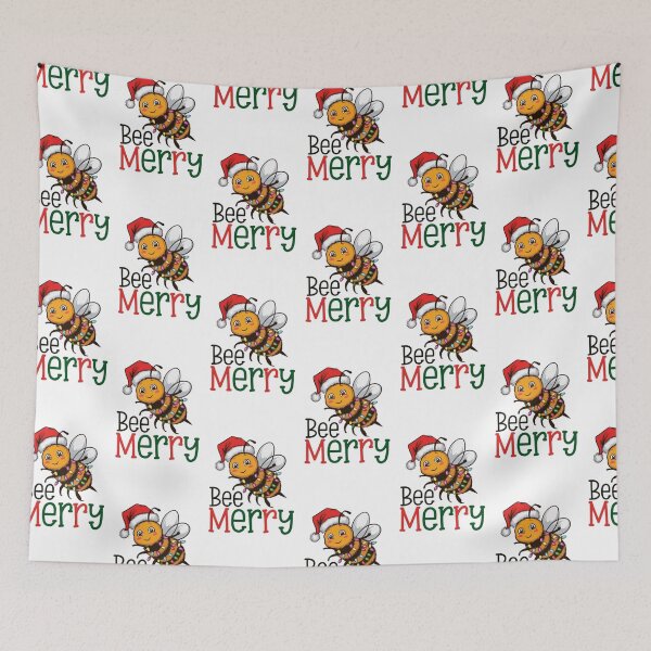Item preview, Bee Merry – Adorable Bumblebee Christmas Design designed and sold by GemBob Creations.