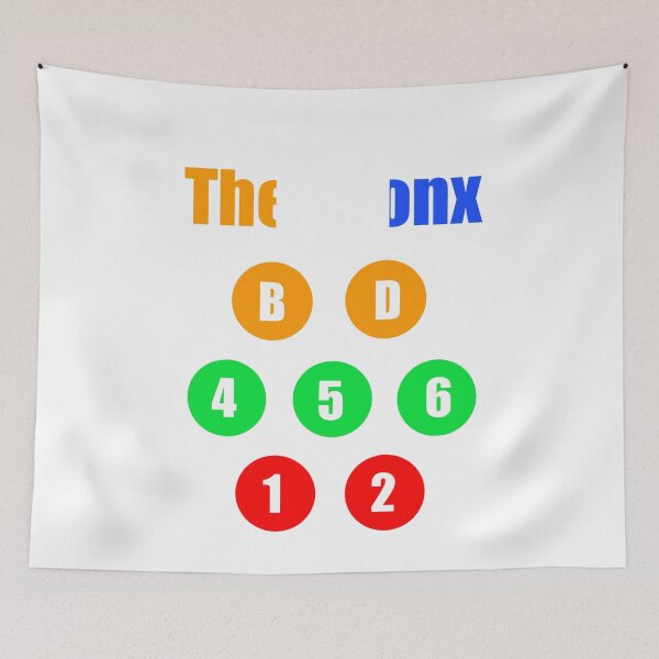 Item preview, The Bronx train lines NY state colors v1 designed and sold by Mozart3.