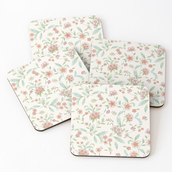 Item preview, Floral Spirals Aqua  designed and sold by Elaine  Monaco.
