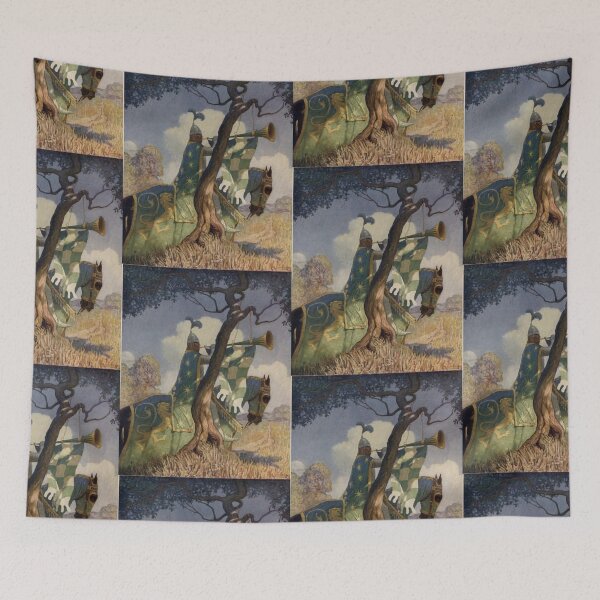 Item preview, The green knight preparing to battle Sir Beaumains N.C. Wyeth designed and sold by TeeARTHY.
