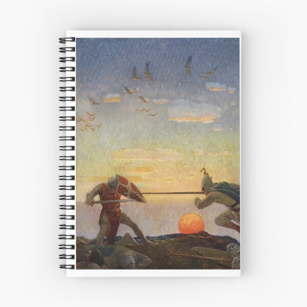 Item preview, The death of Arthur and Mordred N.C. Wyeth designed and sold by TeeARTHY.