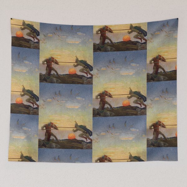 Item preview, The death of Arthur and Mordred N.C. Wyeth designed and sold by TeeARTHY.