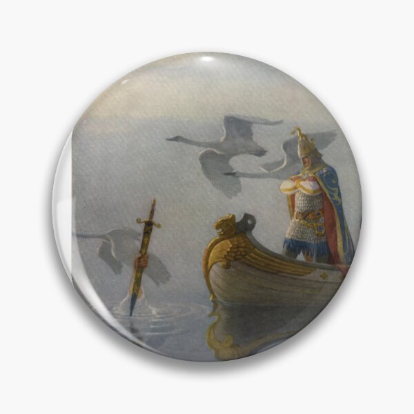 Item preview, And when they came to the sword that the hand held, King Arthur took it up N.C. Wyeth designed and sold by TeeARTHY.