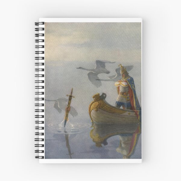 Item preview, And when they came to the sword that the hand held, King Arthur took it up N.C. Wyeth designed and sold by TeeARTHY.