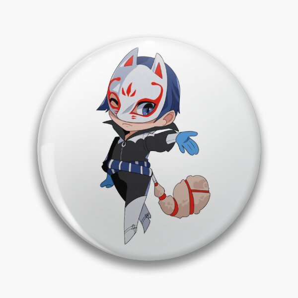 Artikelvorschau, Fuchs aus Persona 5, Chibi-Stil entworfen und verkauft von Jestertastic.