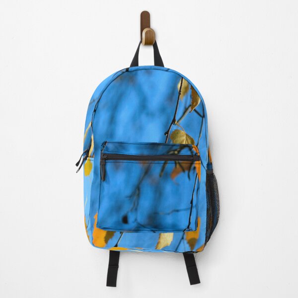 Item preview, Yellow autumn leaves on blue sky background designed and sold by olena2552.