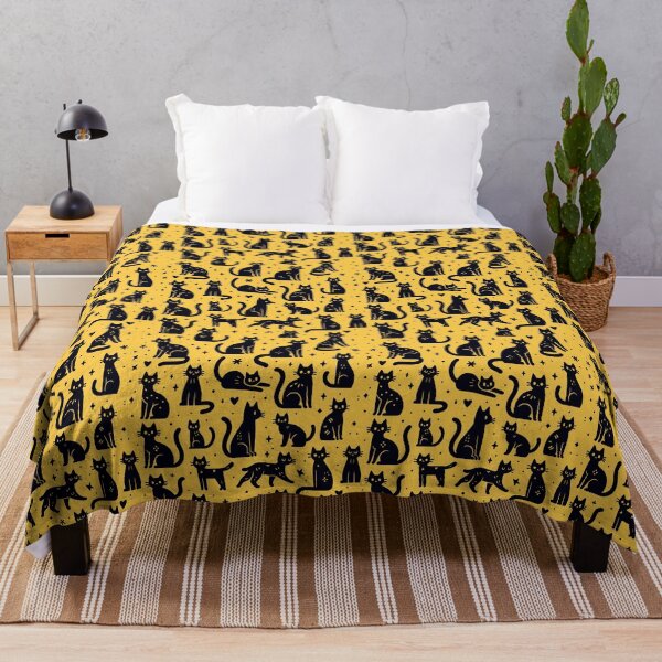 Item preview, Minimalist Black Kittens Pattern designed and sold by jelypop.