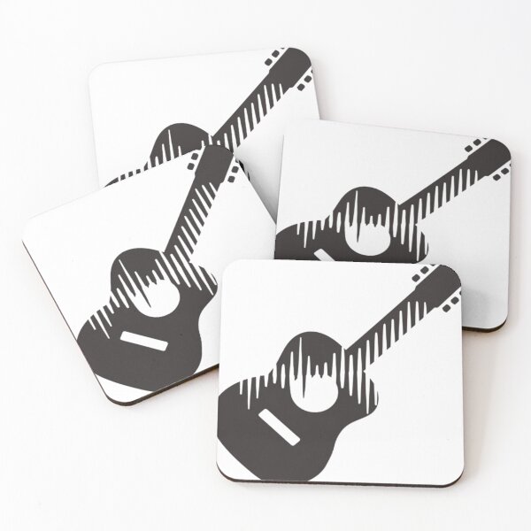 Item preview, Black& White Guitar Soundwave designed and sold by ArtQueen777.
