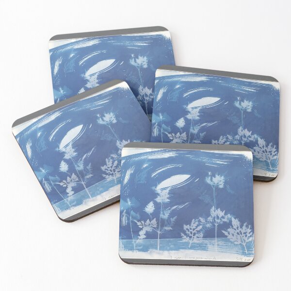 Item preview, Cyanotype print of fall plants print only on textured paper designed and sold by FoxGlove5.