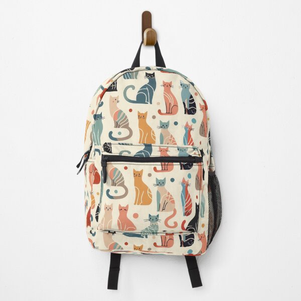Item preview, Minimalist pattern of colorful sphinx kittens designed and sold by jelypop.