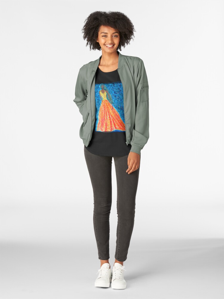 Alternate view of Modern Princess, Magical Night (Fashion Illustration) Premium Scoop T-Shirt