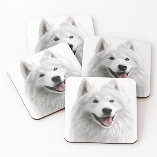 Item preview, Fluffy Samoyed Drawing designed and sold by OtterComforts.
