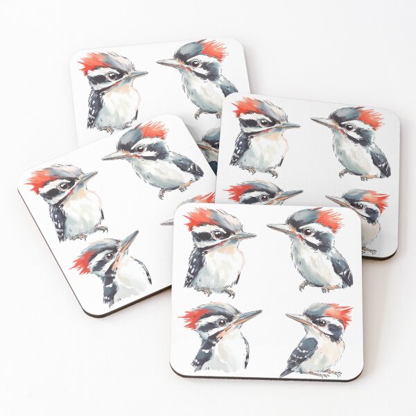Item preview, Painted Woodpecker Stickers designed and sold by OtterComforts.