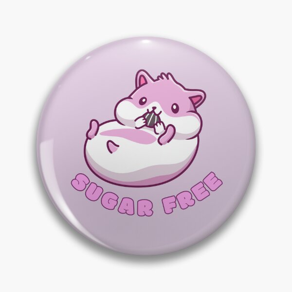 Item preview, Sugar free cute hamster eating sweets designed and sold by VonLogaart.