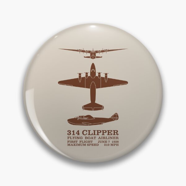 Artikelvorschau, 314 Clipper Amerikanisches WW2 Flugboot Silhouetten Infografik entworfen und verkauft von MilitaryMart.