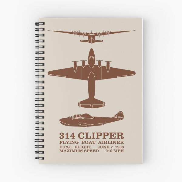 Artikelvorschau, 314 Clipper Amerikanisches WW2 Flugboot Silhouetten Infografik entworfen und verkauft von MilitaryMart.