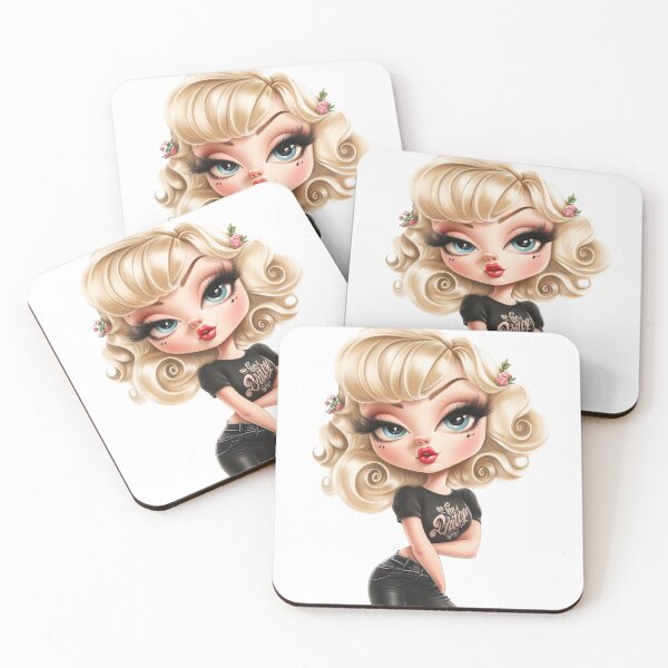 Item preview, Cute woman cartoon oldschool designed and sold by janedewaard.