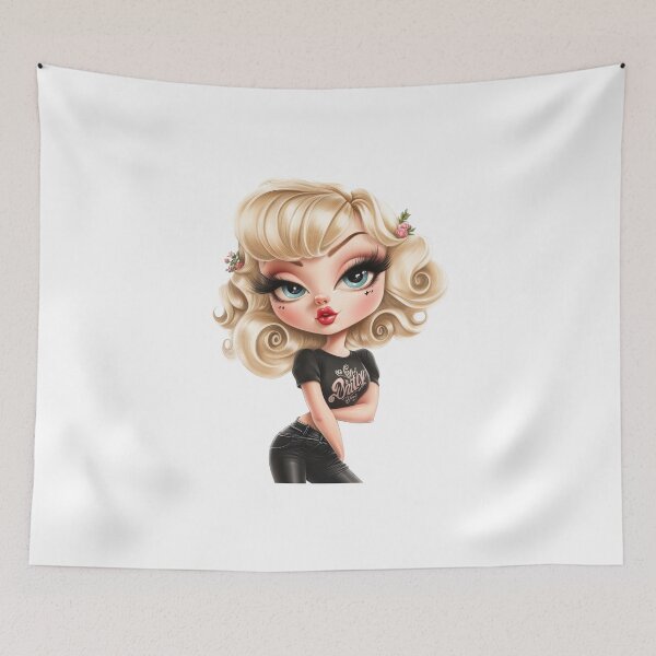 Item preview, Cute woman cartoon oldschool designed and sold by janedewaard.