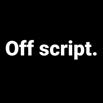 Artwork thumbnail, Off script. by Text-based T-Shirts and Gifts