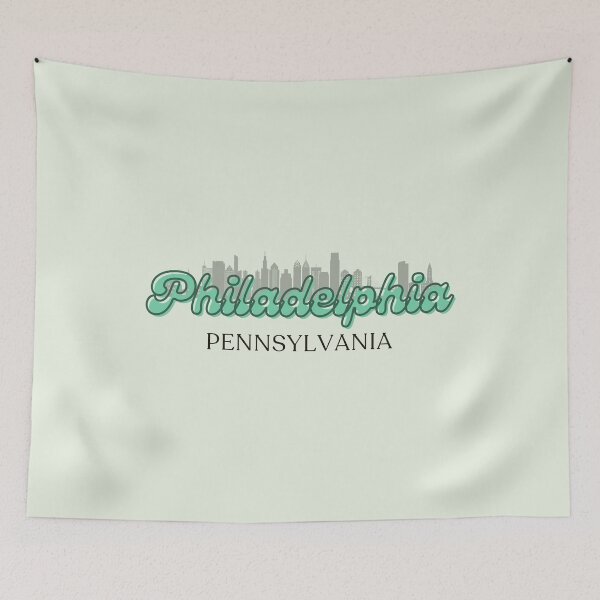 Item preview, green philly skyline designed and sold by Multimedia By Holly.