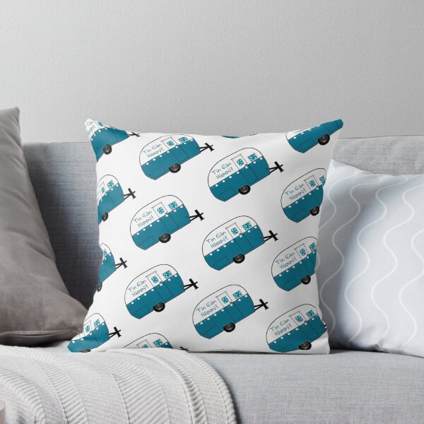 Item preview, Tin Can Happy Pillow, Scarf, Totes and Mug designed and sold by Patricia Montgomery.