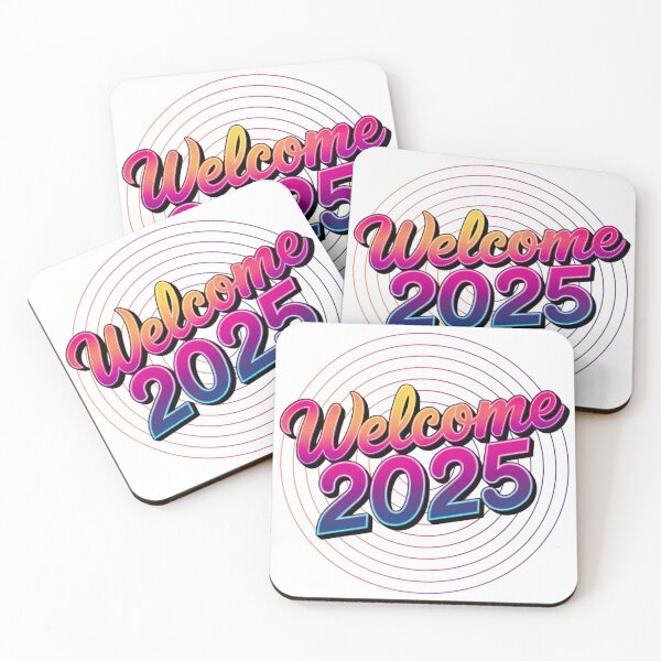 Item preview, NEW YEAR WELCOME 2025 CONCENTRIC CIRCLE EFFECT designed and sold by OLLIEDIGITALS.