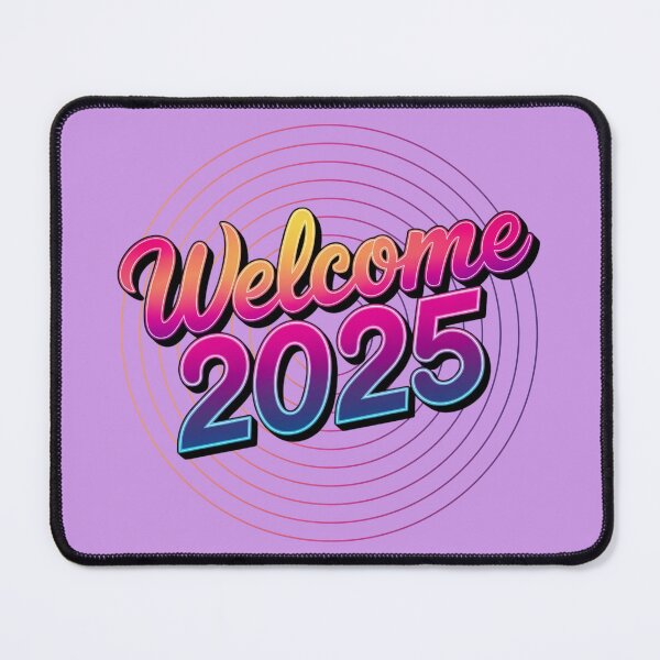 Item preview, NEW YEAR WELCOME 2025 CONCENTRIC CIRCLE EFFECT designed and sold by OLLIEDIGITALS.