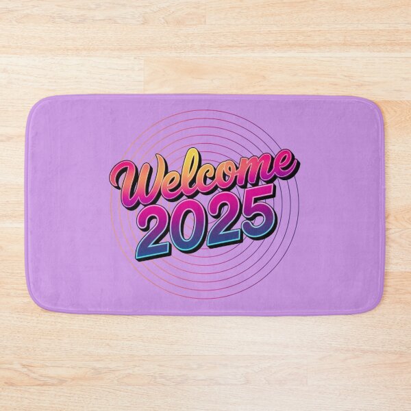 Item preview, NEW YEAR WELCOME 2025 CONCENTRIC CIRCLE EFFECT designed and sold by OLLIEDIGITALS.