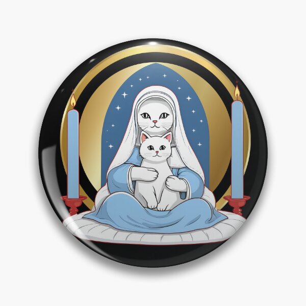 Item preview, Our Lady of the Cats: A Purrfectly Divine Gift. Virgin Mary. designed and sold by MarCreativArt.