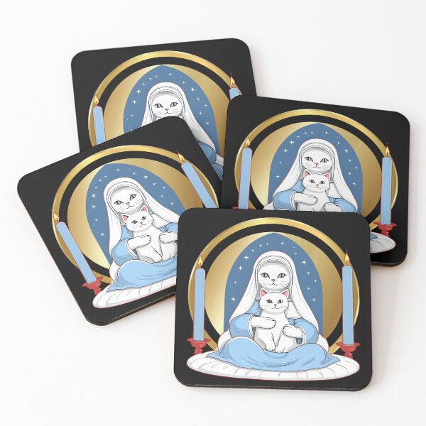 Item preview, Our Lady of the Cats: A Purrfectly Divine Gift. Virgin Mary. designed and sold by MarCreativArt.