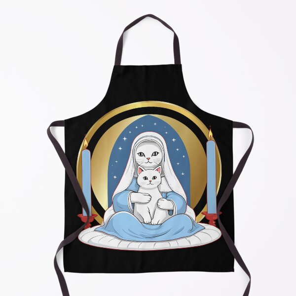 Item preview, Our Lady of the Cats: A Purrfectly Divine Gift. Virgin Mary. designed and sold by MarCreativArt.
