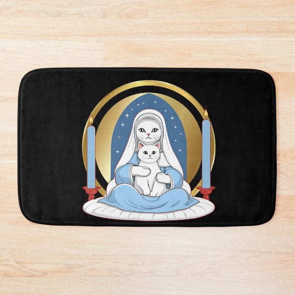 Item preview, Our Lady of the Cats: A Purrfectly Divine Gift. Virgin Mary. designed and sold by MarCreativArt.