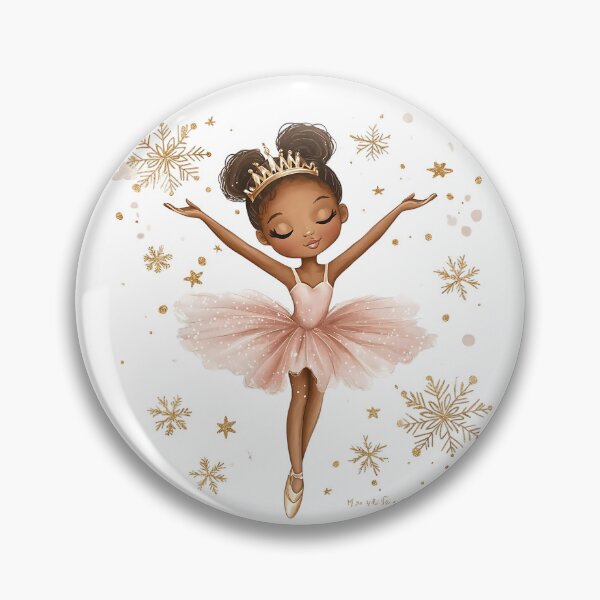 Item preview, poster with a little black girl in a white dress, golden snowflakes designed and sold by AlinaMalina24.