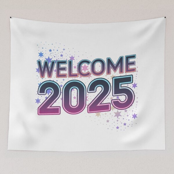 Item preview, NEW YEAR WELCOME 2025 WITH STARS designed and sold by OLLIEDIGITALS.