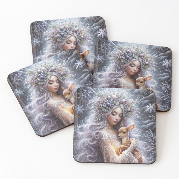 Item preview, Ice Queen with Gentle Deer designed and sold by MarinaFila.