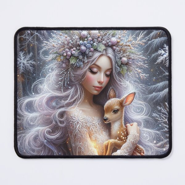 Item preview, Ice Queen with Gentle Deer designed and sold by MarinaFila.