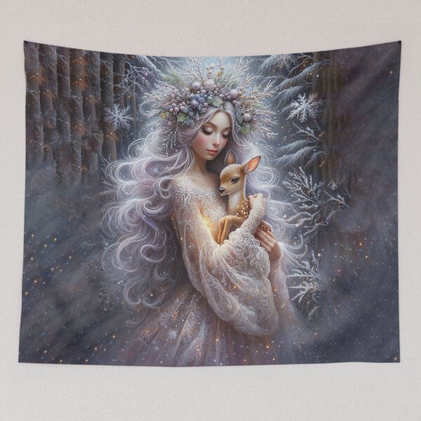 Item preview, Ice Queen with Gentle Deer designed and sold by MarinaFila.