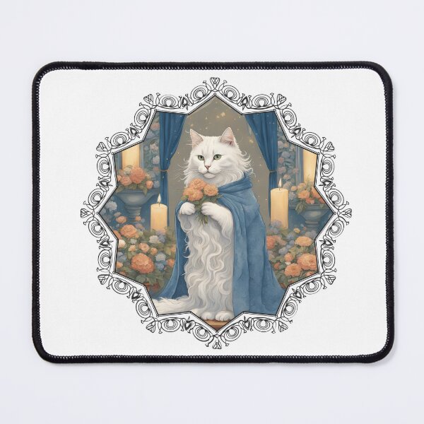 Item preview, Cat and Flowers: Elegant Felician Graphic. Enchanted Feline with Flowers. designed and sold by MarCreativArt.