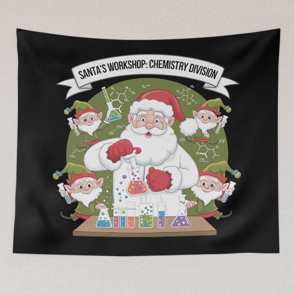 Item preview, Santa's workshop: chemistry division, chemistry christmas designed and sold by NoetherSym.