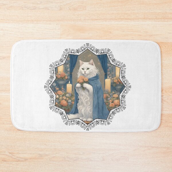 Item preview, Cat and Flowers: Elegant Felician Graphic. Enchanted Feline with Flowers. designed and sold by MarCreativArt.