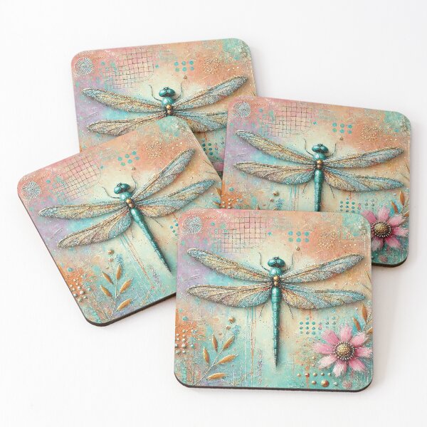 Item preview, Metallic wing Dragonfly cushion designed and sold by Random Designs.