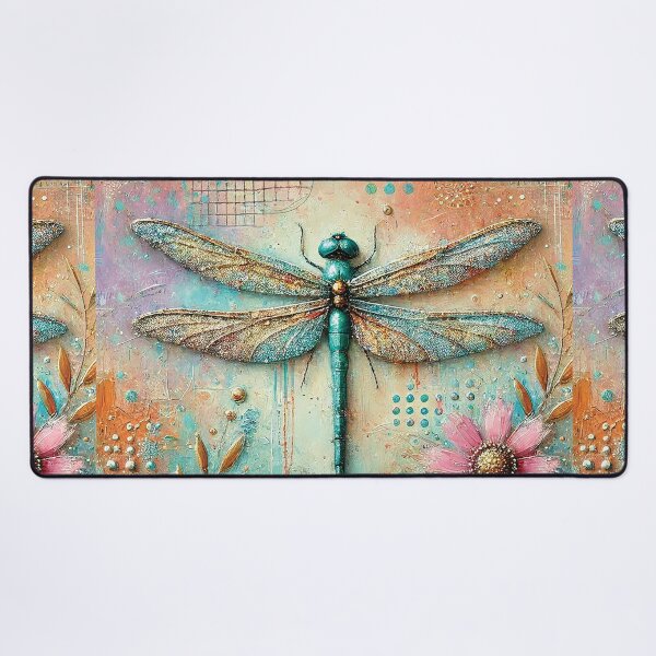 Item preview, Metallic wing Dragonfly cushion designed and sold by Random Designs.